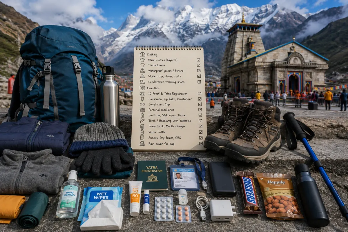 Kedarnath Packing Checklist: What to Carry for the Yatra