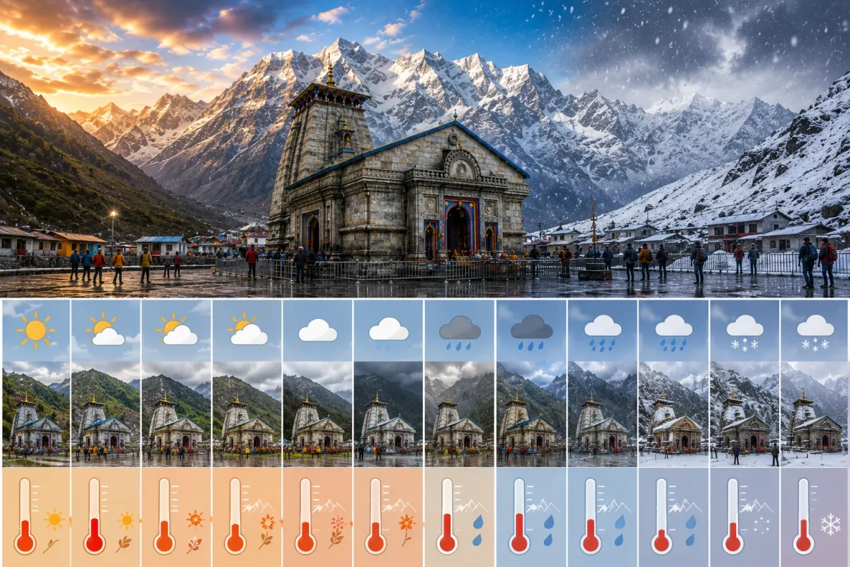 Kedarnath Weather Guide: Temperature by Month